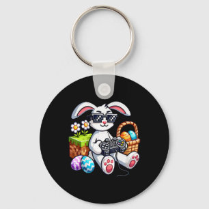 Happy Easter Day Bunny Egg Video Game Mens Boys Ki Key Ring
