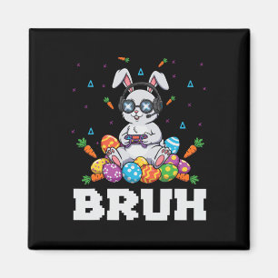Happy Easter Day Bunny Egg Video Games Kids Men Ga Magnet