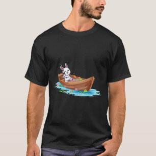 Happy Easter Day Bunny Fishing Fisherman Kids Men T-Shirt