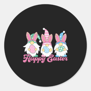 Happy Easter Day Bunny Gang Matching Family Rabbi Classic Round Sticker