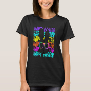 Happy Easter Day Bunny Glasses Cute Rabbit T-Shirt