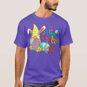 Happy Easter Day Bunny Gnome Rabbit Eggs Hunting C T-Shirt