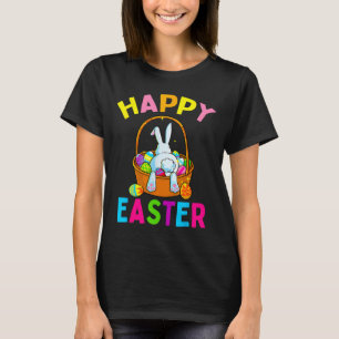 Happy Easter Day Bunny Hunting Chocolate Eggs Egg T-Shirt
