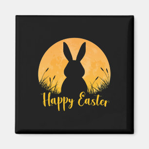 Happy Easter Day Bunny Rabbit Palm Sunday Girls Wo Magnet