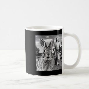 Happy Easter Day Bunny Selfie Christian Easter Men Coffee Mug