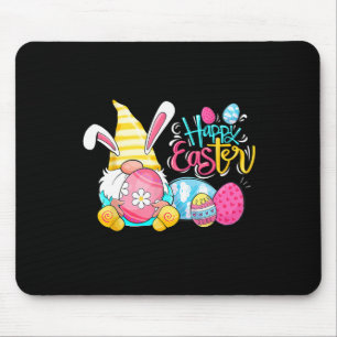 Happy Easter Day Bunny Spring Gnome Easter Egg Boy Mouse Pad