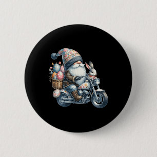 Happy Easter Day Bunny Spring Gnome Easter Egg Hun 6 Cm Round Badge