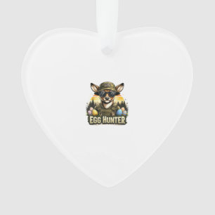 Happy Easter Day Camo Funny Hunting Boys Men Easte Ornament