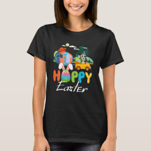 Happy Easter Day Camper Camping With Bunny Gift T-Shirt