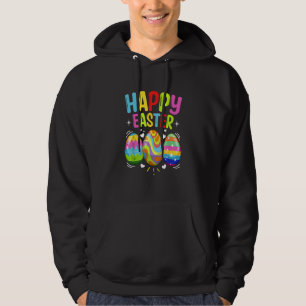 Happy Easter Day Colourful Egg Face Mask Hunting C Hoodie
