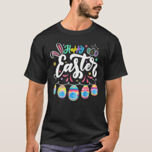 Happy Easter Day Colourful Egg Face Mask Hunting C T-Shirt