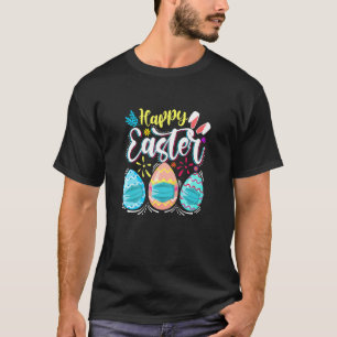 Happy Easter Day Colourful Egg Face Mask Hunting C T-Shirt
