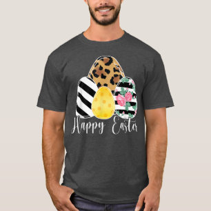 Happy Easter Day Cute Bunny With Eggs Easter Women T-Shirt