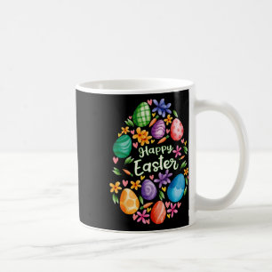 Happy Easter Day Cute Colourful Egg Hunting Women Coffee Mug