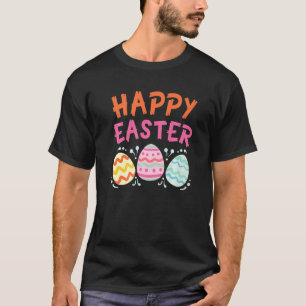 Happy Easter Day Cute Colourful Egg Hunting Women  T-Shirt