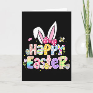 Happy Easter Day Cute Egg Bunny Celebrate Women Ki Card