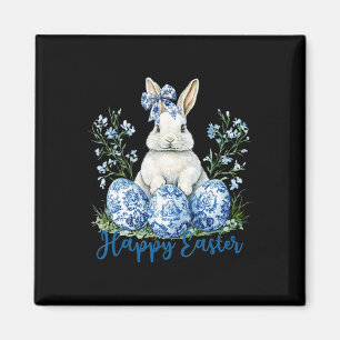 Happy Easter Day Cute Egg Bunny Celebrate Women Ki Magnet