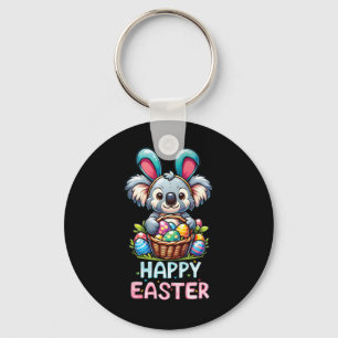 Happy Easter Day Cute Koala Bear Lovers Bunny Wome Key Ring