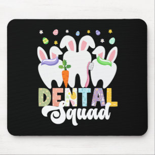Happy Easter Day Dentist Egg Hunting Bunny Dental  Mouse Pad