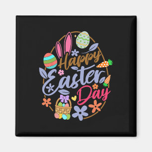 Happy Easter Day Easter Eggs Easter Bunnies Women Magnet