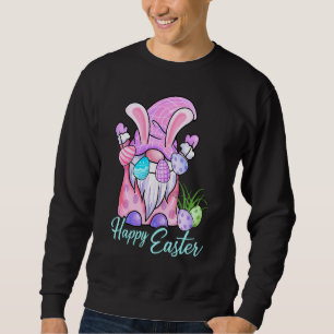 Happy Easter Day Easter Gnome Egg Hunting Basket C Sweatshirt