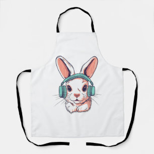 Happy Easter Day Egg Bunny Funny Gamer Boys Kids  Apron