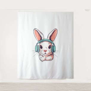 Happy Easter Day Egg Bunny Funny Gamer Boys Kids  Tapestry