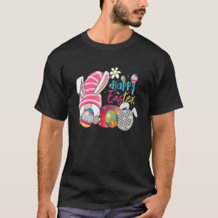 Happy Easter Day Funny Bunny Gnome Rabbit Eggs Hun T-Shirt