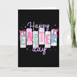 Happy Easter Day Funny Bunny Rabbit Lovers Eggs Co Card