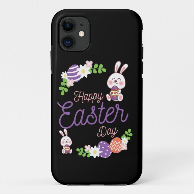 Happy Easter Day, Funny Easter Day Case-Mate iPhone Case (Back)