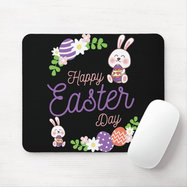 Happy Easter Day, Funny Easter Day Mouse Pad (With Mouse)