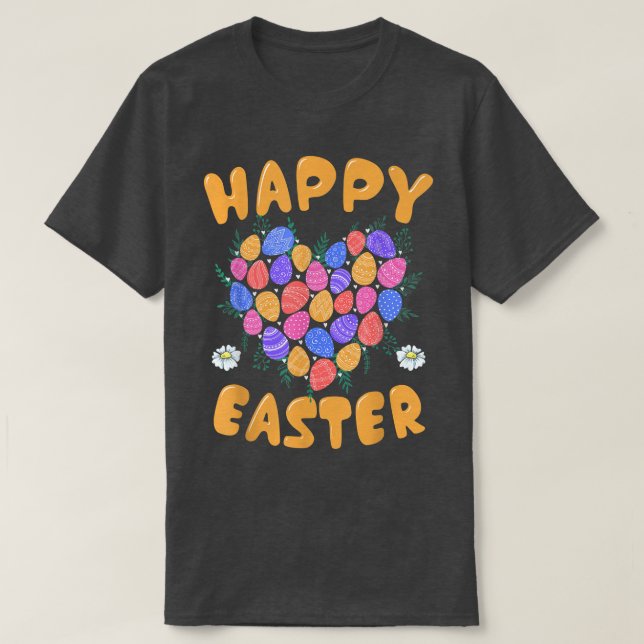 Happy Easter Day Funny Eggs Hunting Pascha Christi T-Shirt (Design Front)