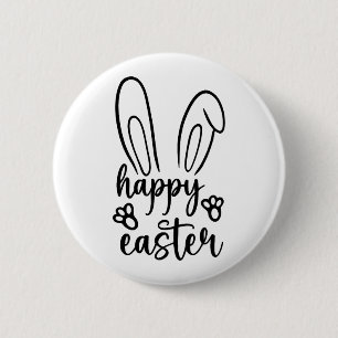 Happy Easter Day Funny Eggs Rabbit Funny T-shirt 6 Cm Round Badge