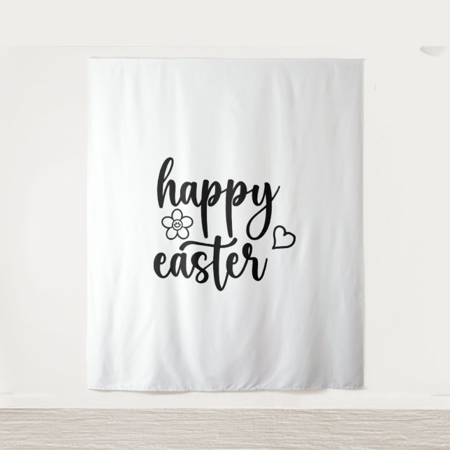 Happy Easter Day Funny Eggs Rabbit Funny T-shirt  Tapestry (Front)