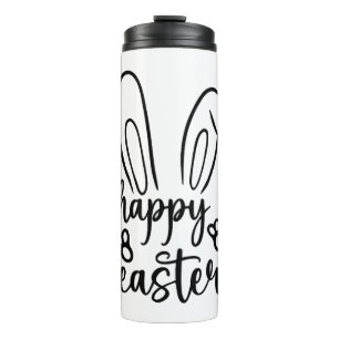 Happy Easter Day Funny Eggs Rabbit Funny T-shirt Thermal Tumbler