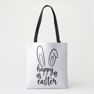 Happy Easter Day Funny Eggs Rabbit Funny T-shirt Tote Bag