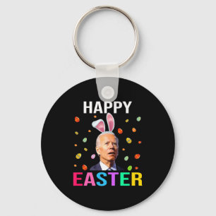 Happy Easter Day Funny Joe Biden Bunny Egg T Shirt Key Ring