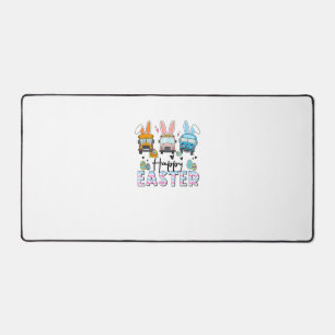 Happy Easter Day Funny School Bus Driver Life Happ Desk Mat