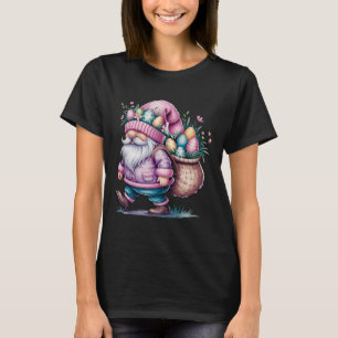Happy Easter Day Gnome Bunny Eggs Cute Happy Easte T-Shirt