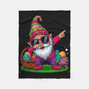 Happy Easter Day Gnome Hug Easter Eggs Women Girl Fleece Blanket