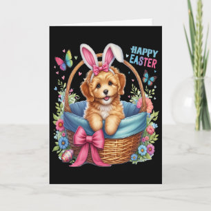 Happy Easter Day Golden Doodle Dog Lovers Easter B Card