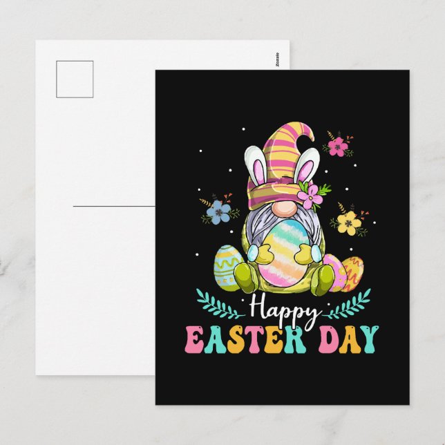 Happy Easter Day Holiday Postcard (Front/Back)