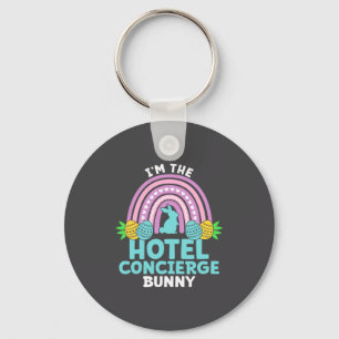 Happy Easter Day I M The Hotel Concierge Bunny Key Ring
