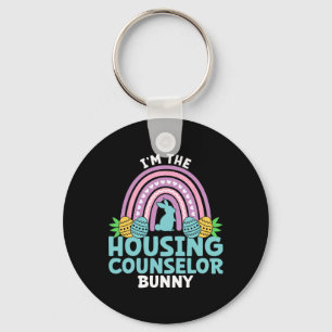 Happy Easter Day I'm The Housing Counsellor Bunny  Key Ring