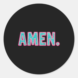 Happy Easter Day Jesus Christian Men Women Kids Classic Round Sticker