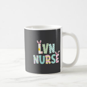 Happy Easter Day Lvn Nurse Cute Bunny Ears Easter  Coffee Mug