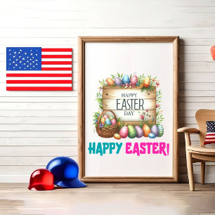 Happy Easter Day - Man Poster