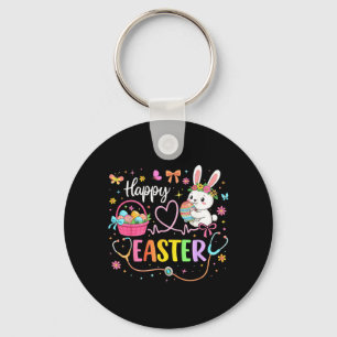 Happy Easter Day Nursing Bunny Ears Egg Nurse Key Ring