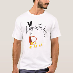 Happy Easter Day Quote Eggs Basket Cool Egg Huntin T-Shirt
