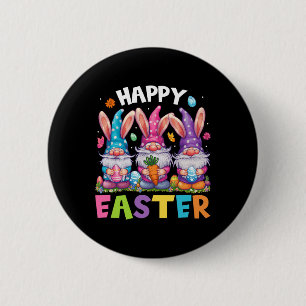 Happy Easter Day Rabbit Egg Hunting Easter Bunny G 6 Cm Round Badge